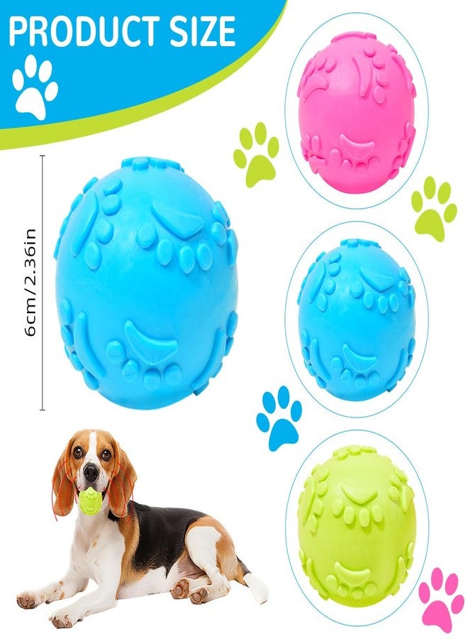 Qpets® Dog Ball Toys, 2.5 Inch Interactive Squeaky Fetch Game Balls with 3 Colors & Cute Paws Design, TPR Chew-Resistant Pet Safe Toys for Small Dogs Cats Throw and Catch (3 Pack) - Image 2